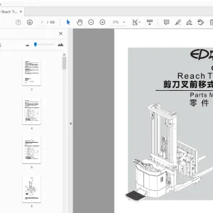 EP CQE15 Reach Truck Parts Manual - PDF DOWNLOAD