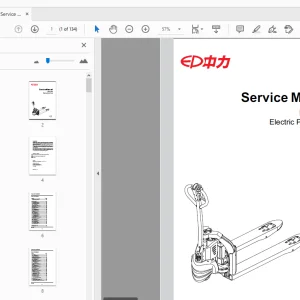 EP EPT12-EZ Electric Pallet Truck Service Manual - PDF DOWNLOAD