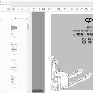 EP EPT20-15ET2 iMover 2 Electric Pallet Truck Parts Manual - PDF