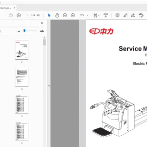 EP EPT20-20RAS EPT25-RAS Electric Pallet Truck Service Manual - PDF