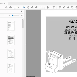 EP EPT20-20WAi Electric Pallet Truck Parts Manual - PDF DOWNLOAD