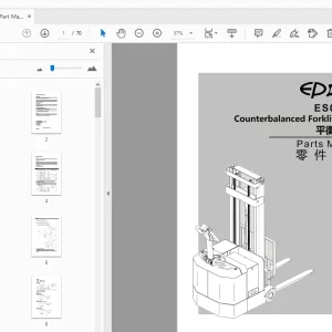 EP ES06-CA Counterbalanced Forklift Truck Parts Manual - PDF DOWNLOAD