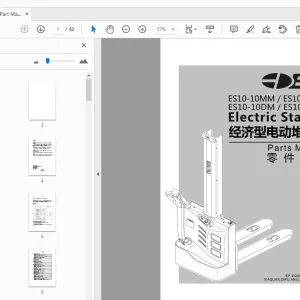 EP ES10-10MM  ES10-22MM ES10-10DM  ES10-22DM Electric Stacker Parts Manual - PDF