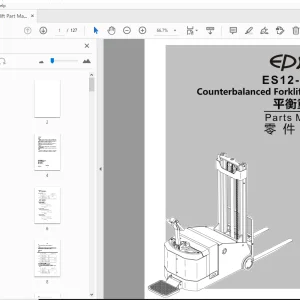 EP ES12-12CS Counterbalanced Forklift Truck Parts Manual - PDF