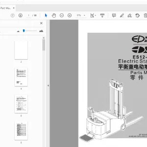EP ES12-12CS Electric Stacker Parts Manual - PDF DOWNLOAD