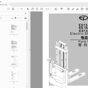 EP ES15-15ES ES15-18ES ES15-33DM Electric Stacker Parts Manual - PDF