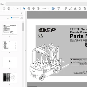 EP FT/FTH Series CPD20/25 Electric Four-wheel Forklift Parts Manual - PDF