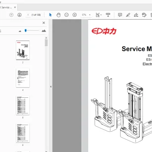 EP Forklift ES-MM/ES-DM ES-ES/ES-ESR Electric Stacker Service Manual - PDF