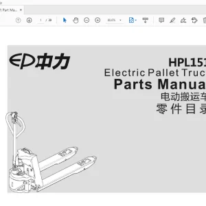 EP HPL151 Electric Pallet Truck Parts Manual  - PDF DOWNLOAD