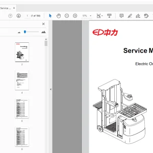 EP JX 1 Electric Order Picker Service Manual - PDF DOWNLOAD