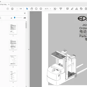 EP JX2-1/JX2-3 Order Picker Parts Manual - PDF DOWNLOAD
