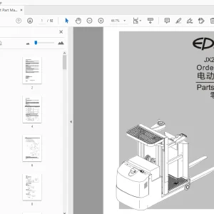 EP JX2-1/JX2-3 Order Picker Parts Manual - PDF DOWNLOAD