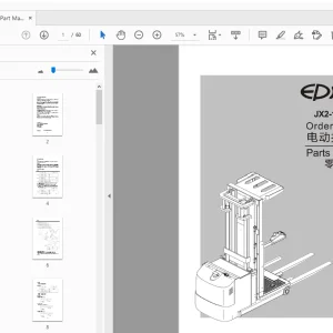EP JX2-126/144 Order Picker Parts Manual - PDF DOWNLOAD