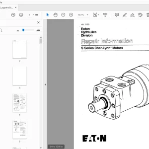 Eaton S Series Char-Lynn Motor Repair Manual 1415813 - PDF