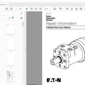 Eaton S Series Char-Lynn Motors Repair Information Manual - PDF