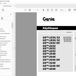 GS™-1530/32 GS™-1930/32 GS™-1932 XH GS™-2032 GS™-2632 Käyttöopas