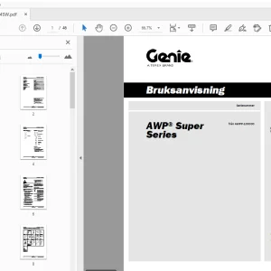 Genie AWP Super Series Bruksanvisning 1298034SW - PDF DOWNLOAD