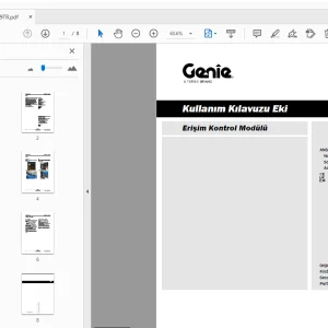 Genie Erişim Kontrol Modülü Kullanım Kılavuzu Eki 1277289TR - PDF DOWNLOAD