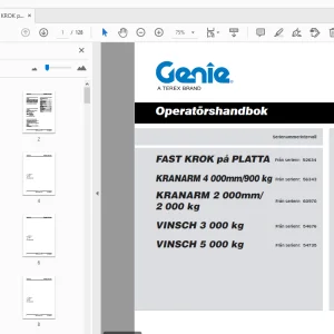 Genie FAST KROK på PLATTA Operatörshandbok 57.0303.5146 - PDF DOWNLOAD