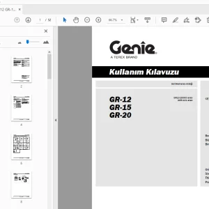 Genie GR-12 GR-15 GR-20 Kullanım Kılavuzu 133572TR - PDF DOWNLOAD