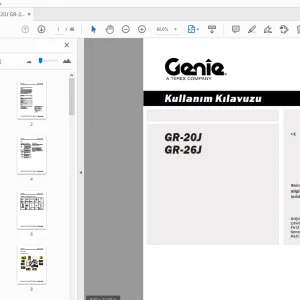 Genie GR-20J GR-26J Kullanım Kılavuzu T110457TR - PDF DOWNLOAD