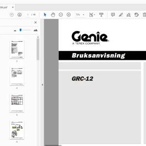 Genie GRC-12 Bruksanvisning 133136SW - PDF DOWNLOAD