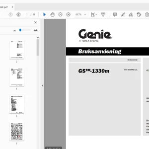 Genie GS-1330m Bruksanvisning 1290847SW - PDF DOWNLOAD