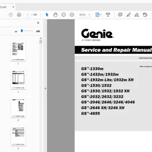 Genie GS-1330m GS-1432m/1932m Service & Repair Manual 1309020 - PDF