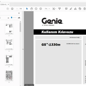 Genie GS-1330m Kullanım Kılavuzu 1301859TR - PDF DOWNLOAD