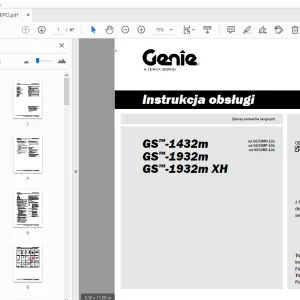 Genie GS-1432m GS-1932m GS-1932m XH Instrukcja obsługi 1307736PO - PDF