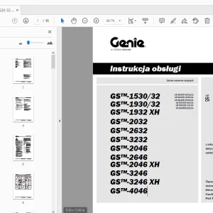 Genie GS-1530/32 GS-1930/32 GS-1932 XH GS-2032 GS-2632 GS-3232 Instrukcja obsługi - PDF