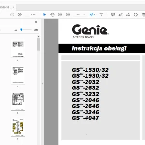Download Genie GS-1530 to GS-3232 Instrukcja obsługi 1270101PO PDF