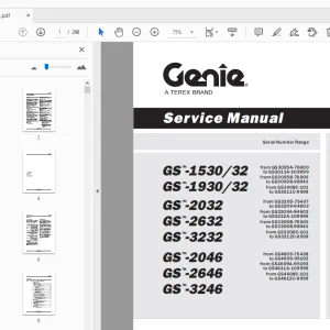 Genie GS-1530/32 GS-1930/32 GS-2032 GS-2632 Service Manual 97385 - PDF