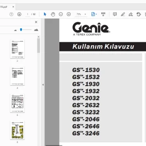 Genie GS-1530 GS-1532 GS-1930 GS-1932 GS-2032 Kullanım Kılavuzu 133568TR - PDF