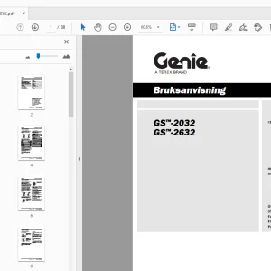 Genie GS-2032 GS-2632 Bruksanvisning 1000034SW - PDF DOWNLOAD
