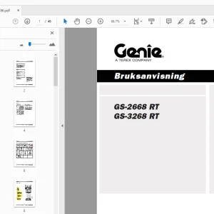 Genie GS-2668 RT GS-3268 RT Bruksanvisning 133534SW - PDF DOWNLOAD