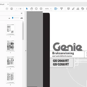 Genie GS-2668 RT GS-3268 RT Bruksanvisning med underhållsinformation - PDF