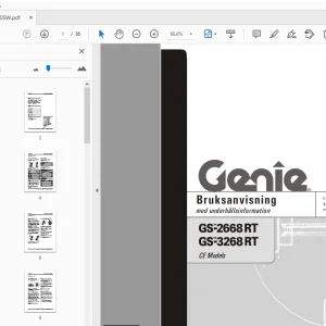 Genie GS-2668 RT GS-3268 RT CE Bruksanvisning PDF Download