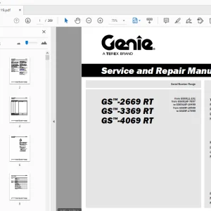 Genie GS-2669 RT GS-3369 RT GS-4069 RT Service & Repair Manual - PDF