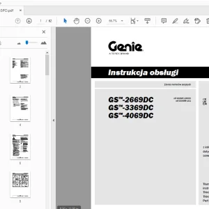 Genie GS-2669DC GS-3369DC GS-4069DC Instrukcja obsługi 1305655PO - PDF