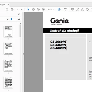 Genie GS-2669RT GS-3369RT GS-4069RT Instrukcja obsługi 230495PO - PDF