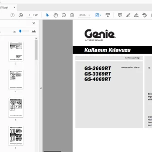Genie GS-2669RT GS-3369RT GS-4069RT Kullanım Kılavuzu 230495TR - PDF