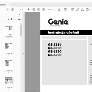 Genie GS-3384 GS-3390 GS-4390 GS-5390 Instrukcja obsługi 1278050PO - PDF