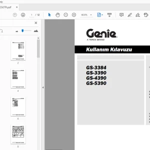 Genie GS-3384 GS-3390 GS-4390 GS-5390 Kullanım Kılavuzu - PDF DOWNLOAD