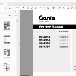 Genie GS-3384 GS-3390 GS-4390 GS-5390 Service Manual 84793 - PDF