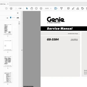 Genie GS-3384 Service Manual 82259 - PDF DOWNLOAD