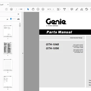 Genie GTH-1048 GTH-1056 Parts Manual 115200 - PDF DOWNLOAD
