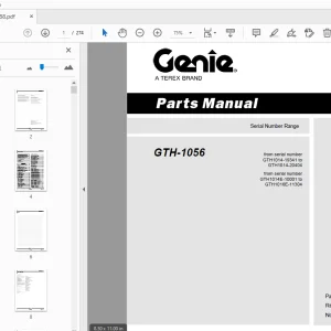 Genie GTH-1056 Parts Manual 218488 - PDF DOWNLOAD