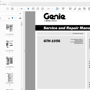 Genie GTH-1056 Service & Repair Manual 1272855 - PDF DOWNLOAD