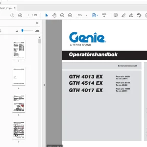 Genie GTH 4013 EX GTH 4514 EX GTH 4017 EX Operatorshandbok - PDF